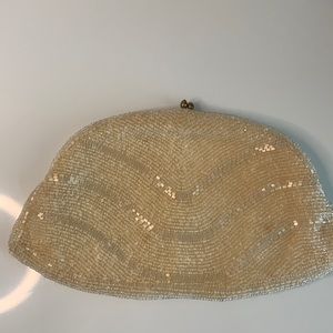 Vintage Walborg Handmade Beaded Clutch Belgium Purse Grannycore